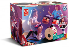 Набор музыкальных инструментов «Барабанная установка со стульчиком и пианино диджея» - Фото 4