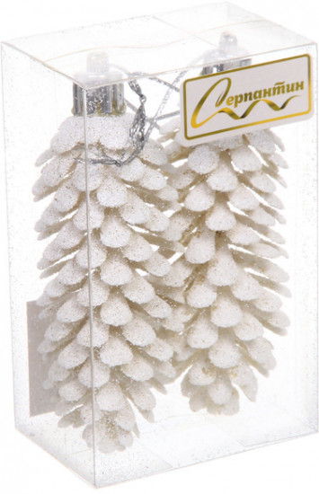 Набор игрушек ёлочных «Шишки блестящие»