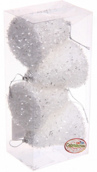 Набор игрушек ёлочных «Морозный иней — колокольчик»