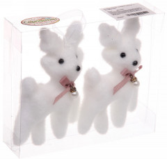 Набор игрушек ёлочных «Оленёнок с бантом» - Фото 2