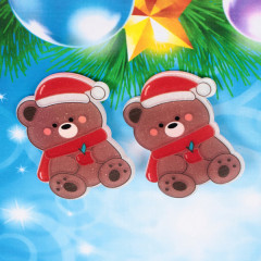 Набор заколок для волос детских «Мишка» - Фото 1