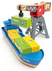 Набор игровой «Грузовой корабль и подъемный кран» - Фото 4