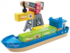 Набор игровой «Грузовой корабль и подъемный кран» - Фото 5