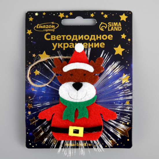 Игрушка cветодиодная «Олень в костюме»