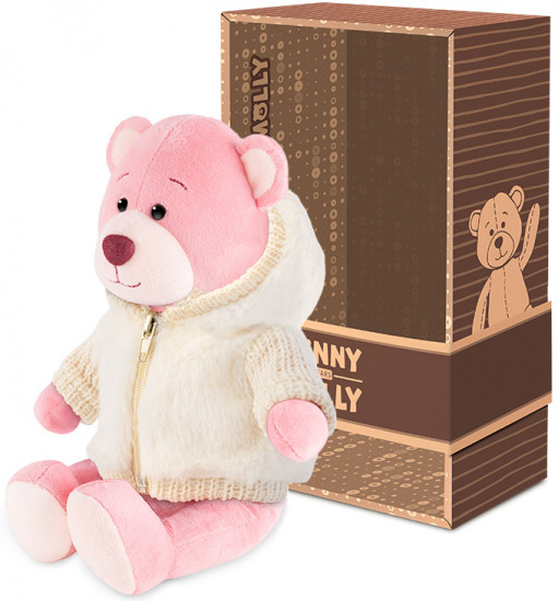 Игрушка мягкая «Мишка Молли в меховом худи»