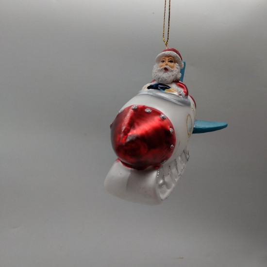 Украшение елочное «Дед Мороз на ракете»