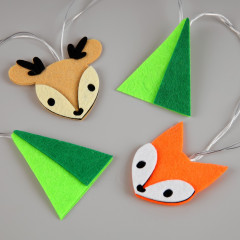 Гирлянда-нить с насадками «Лисички и олени» - Фото 1