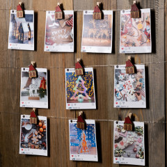 Гирлянда-нить с насадками «Прищепки-домики» - Фото 1