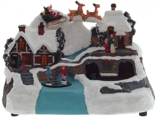 Фигурка музыкальная с подсветкой «Рождество»