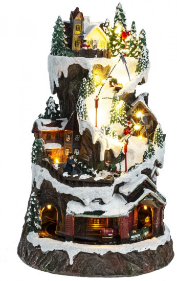 Фигурка музыкальная с подсветкой «Рождество»