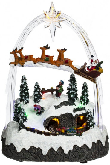 Фигурка музыкальная с подсветкой «Рождество»