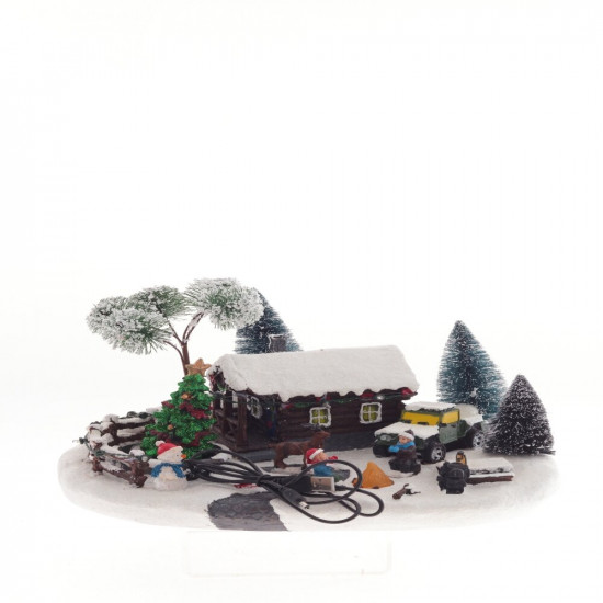 Фигурка музыкальная с подсветкой «Рождество»