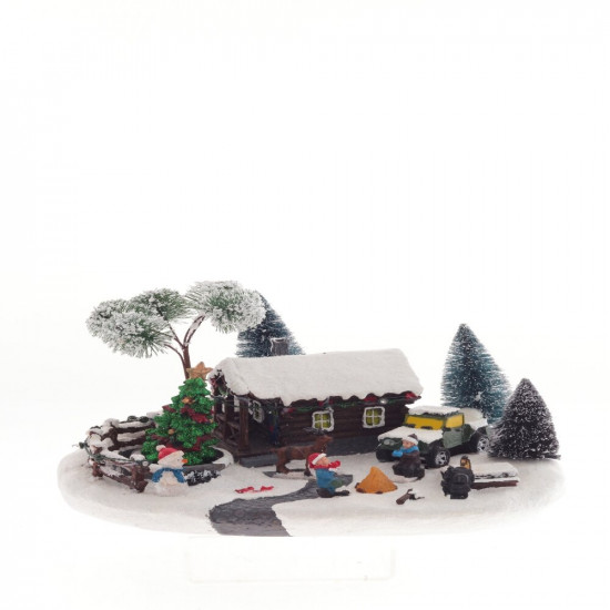 Фигурка музыкальная с подсветкой «Рождество»