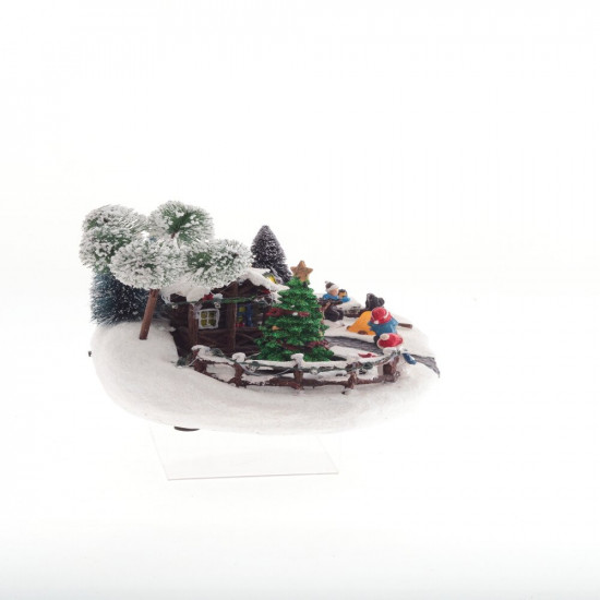 Фигурка музыкальная с подсветкой «Рождество»