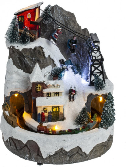 Фигурка музыкальная с подсветкой «Рождество»