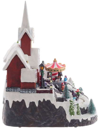 Фигурка музыкальная с подсветкой «Рождество»