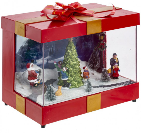 Фигурка музыкальная с подсветкой «Рождество»