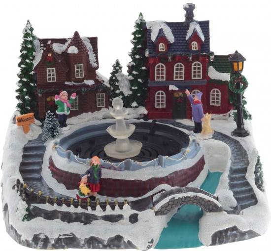 Фигурка музыкальная с подсветкой «Рождество»