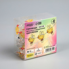 Гирлянда-нить «Прищепки-цыплёнок» - Фото 5