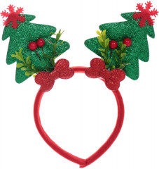 Ободок карнавальный «Весёлые ёлочки» - Фото 1