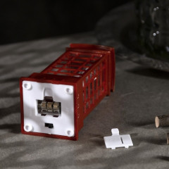 Фигура светодиодная «Снеговик в телефонной будке» - Фото 2