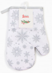Варежка-прихватка «Снежинки» - Фото 4