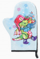 Варежка-прихватка «Зимняя прогулка» - Фото 3