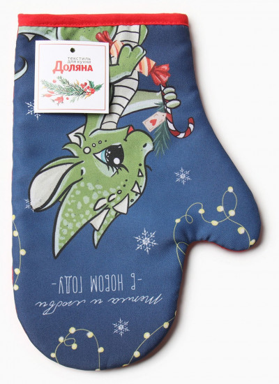 Варежка-прихватка «Новогодний дуэт»