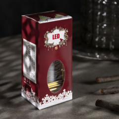 Фигура светодиодная «Золотистый фонарь со свечками» - Фото 4