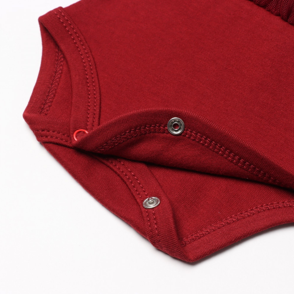 Боди с юбкой для девочек | Cherry Red | Крошка Я | Фото 4