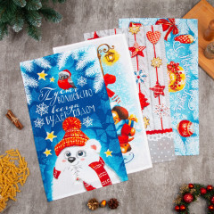 Набор полотенец кухонных «С Новым счастьем» - Фото 7