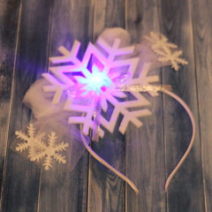 Ободок карнавальный с подсветкой «Сказочная снежинка» - Фото 2