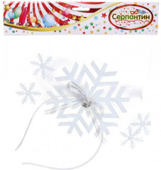 Ободок карнавальный с подсветкой «Сказочная снежинка» - Фото 4