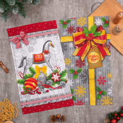 Набор полотенец кухонных «Новогодние игрушки» - Фото 5