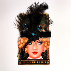 Повязка на голову с пером - Фото 1