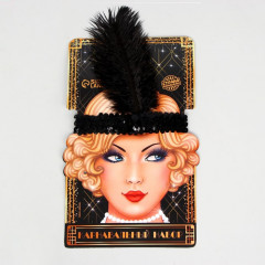 Повязка на голову с пером - Фото 1