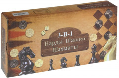 Игра настольная 3 в 1 «Шахматы» - Фото 5