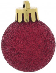 Набор игрушек ёлочных «Снежок вишневый» - Фото 2