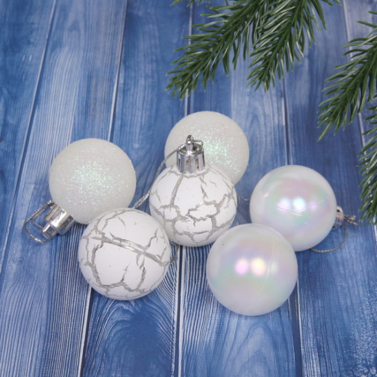 Набор шаров ёлочных «Микс фактур»