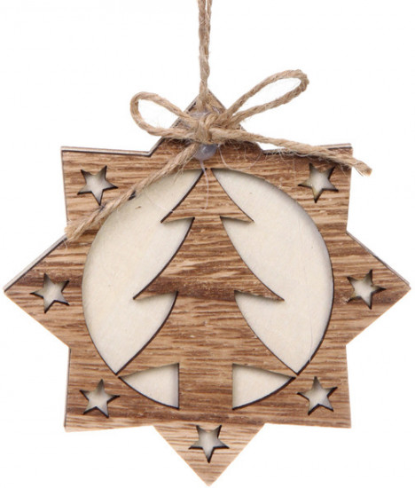 Подвеска на ёлку «Снежинка — Ёлочка»