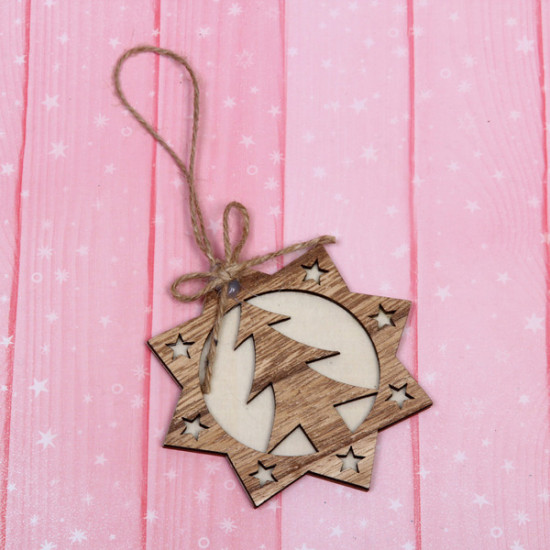 Подвеска на ёлку «Снежинка — Ёлочка»