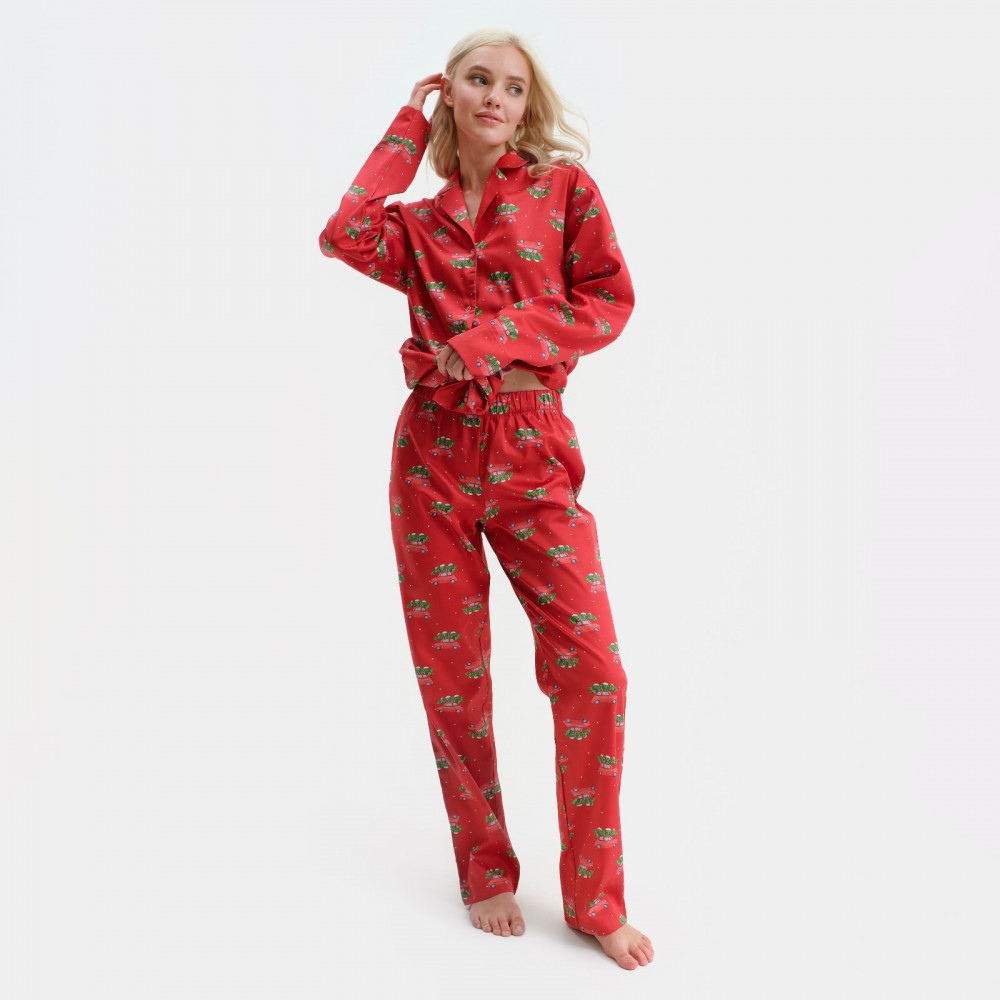 Пижама женская «Машинки» | Женская домашняя одежда к Новому году | KAFTAN | Фото 2