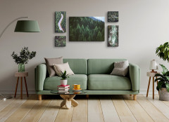 Картина модульная «Зеленый лес» - Фото 1