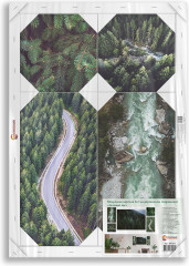 Картина модульная «Зеленый лес» - Фото 3