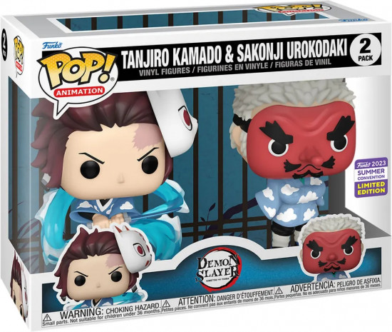 Набор фигурок «Tanjiro Kamado and Sakonji Urokodaki»