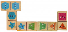 Домино детское деревянное «Фигуры» - Фото 1