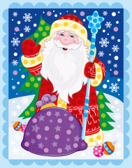 Картина из страз «Дед Мороз» - Фото 2