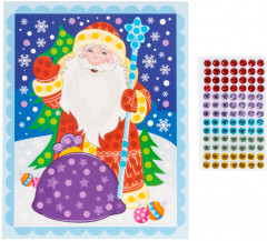 Картина из страз «Дед Мороз» - Фото 3
