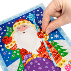 Картина из страз «Дед Мороз» - Фото 6