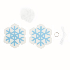 Набор для изготовления брелока «Снежинка» - Фото 3